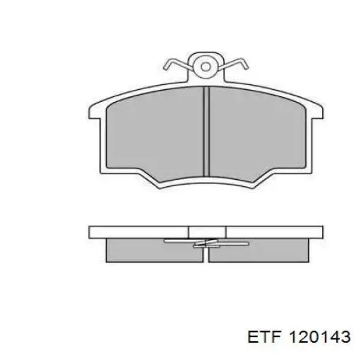 12-0143 ETF передние тормозные колодки