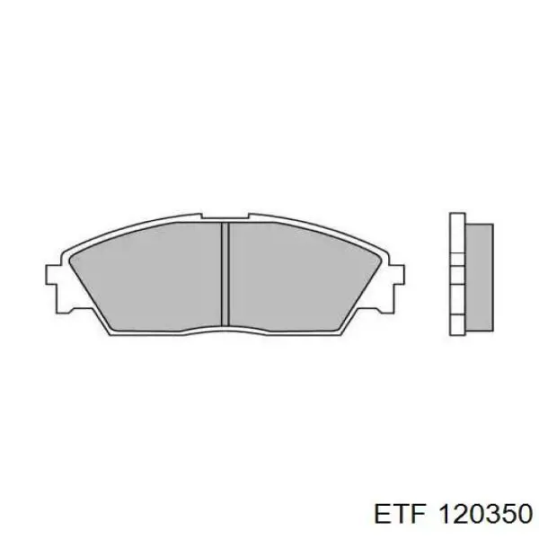 120350 ETF колодки тормозные задние дисковые
