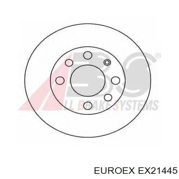 Передние тормозные диски EX21445 Euroex