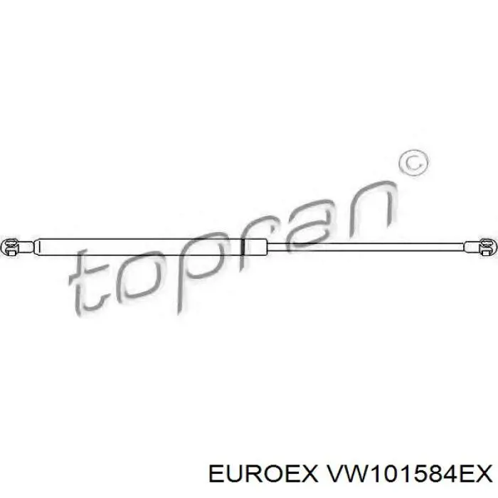 Амортизатор багажника VW101584EX Euroex