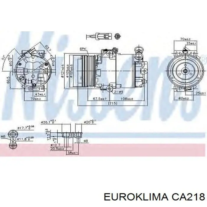 Купить CA218 REMA-PARTS Муфта компрессора кондиционера