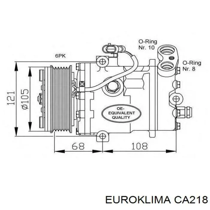 Муфта компрессора кондиционера CA218 REMA-PARTS