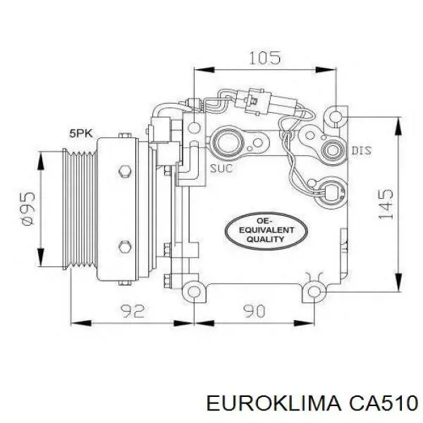 Шкив компрессора кондиционера Euroklima CA510 цена, от 98.05 USD