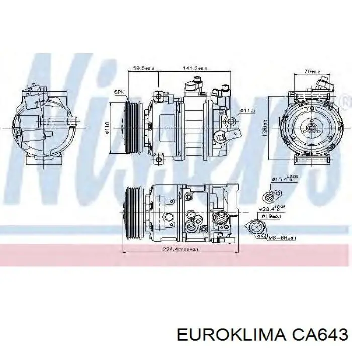 Шкив компрессора кондиционера Kraft 0260030 цена, от 62.41 USD