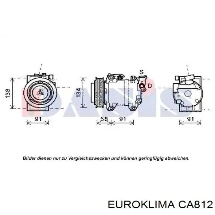 Магнитная катушка компрессора кондиционера Euroklima CA812 цена, от 51.84 USD