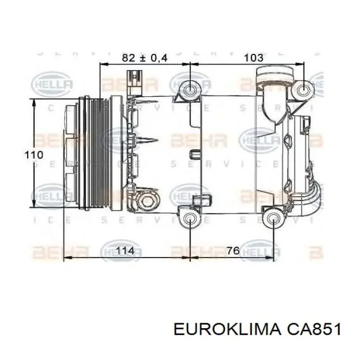 Купить 671124 ERA Муфта компрессора кондиционера