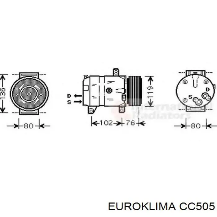 Муфта компрессора кондиционера CC505 REMA-PARTS