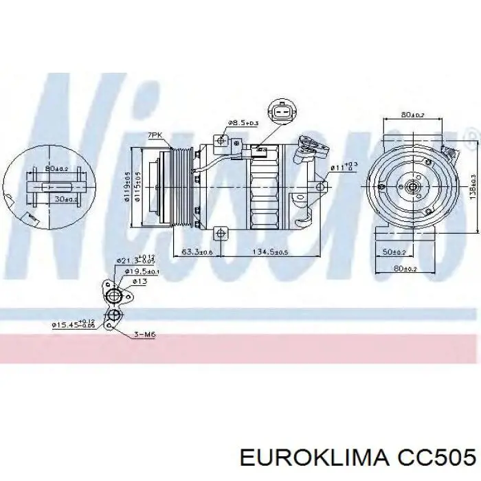 Магнитная катушка компрессора кондиционера REMA-PARTS CC505 цена, от 20.43 USD