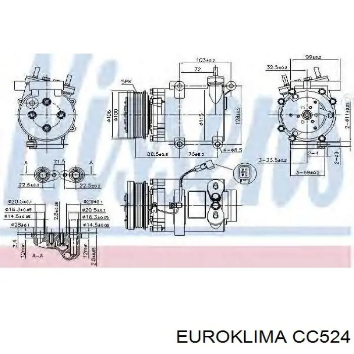 Магнитная катушка компрессора кондиционера NRF 38571 цена, от 17.88 USD