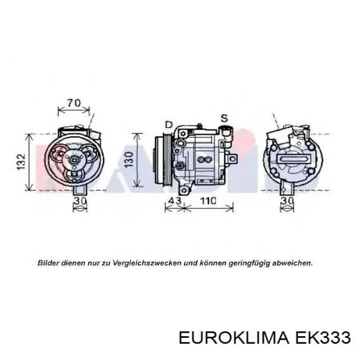Пластина зчеплення кондиціонера EUROKLIMA EK333