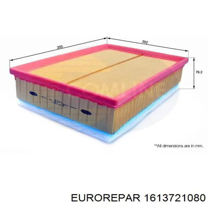Воздушный фильтр 1613721080 Eurorepar