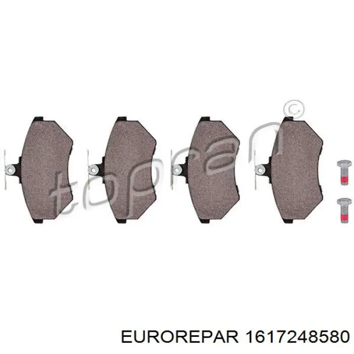 Купить 1617248580 Eurorepar Колодки тормозные