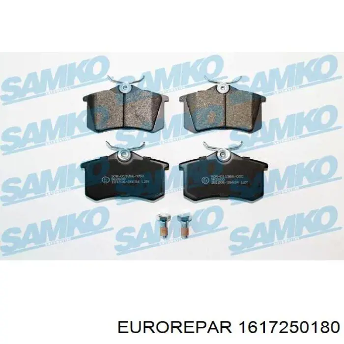 Колодки дисковые  Eurorepar 1617250180 цена, от 17.57 USD
