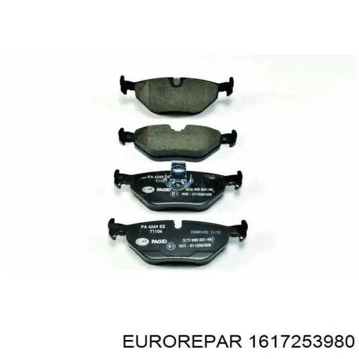 Колодки дисковые  Eurorepar 1617253980 цена, от 14.24 USD