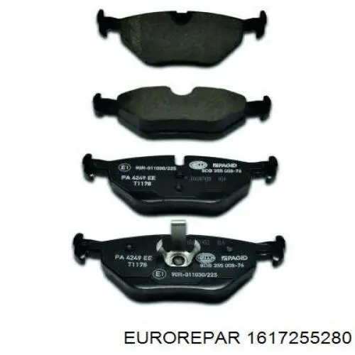 Купить 1617255280 Eurorepar Колодки тормозные