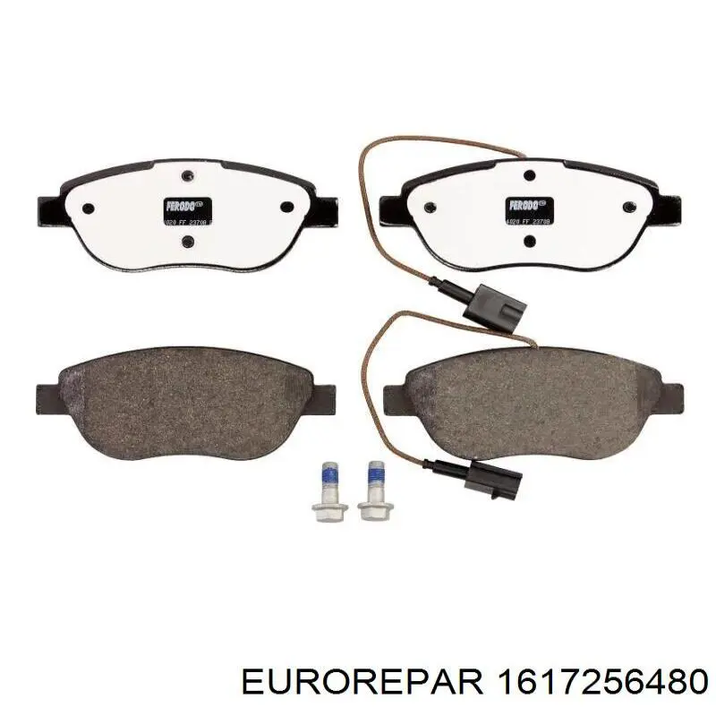 Купить 1617256480 Eurorepar Колодки тормозные