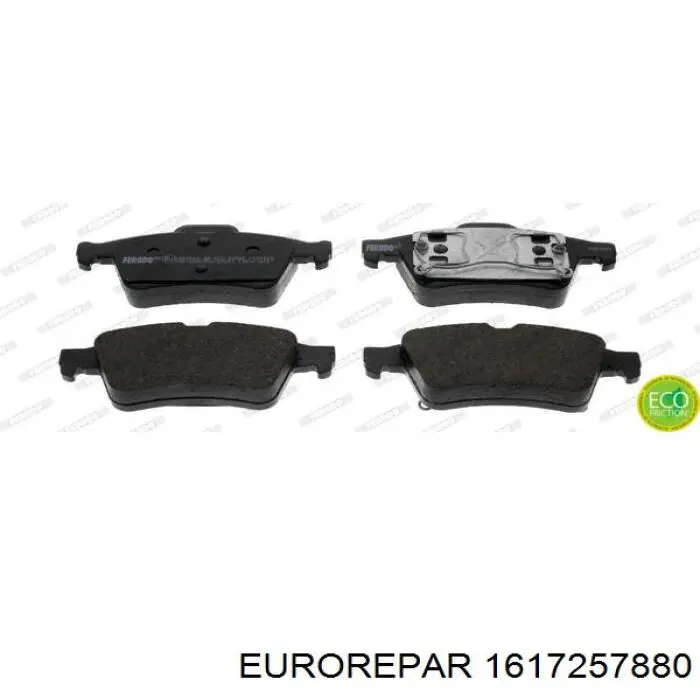 Задние дисковые колодки Eurorepar 1617257880