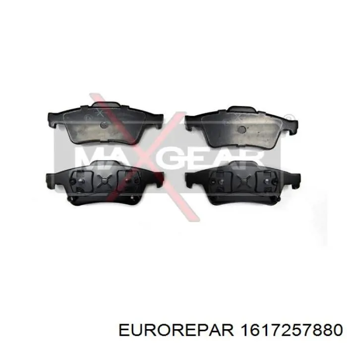 1617257880 Eurorepar колодки тормозные задние дисковые