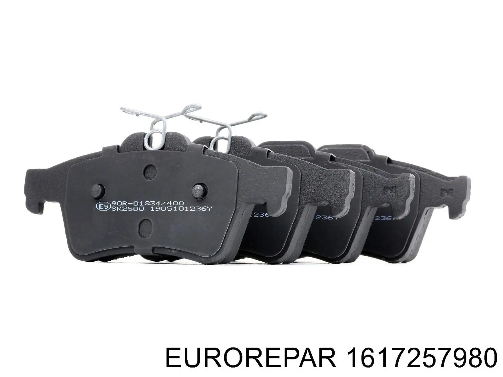 Купить 1617257980 Eurorepar Колодки тормозные задние, дисковые