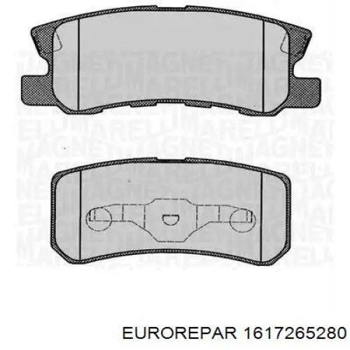 Колодки дисковые  Eurorepar 1617265280 цена, от 17.41 USD