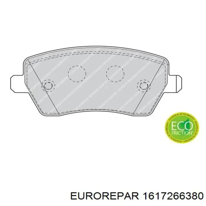 Колодки Eurorepar 1617266380 цена, от 18.70 USD