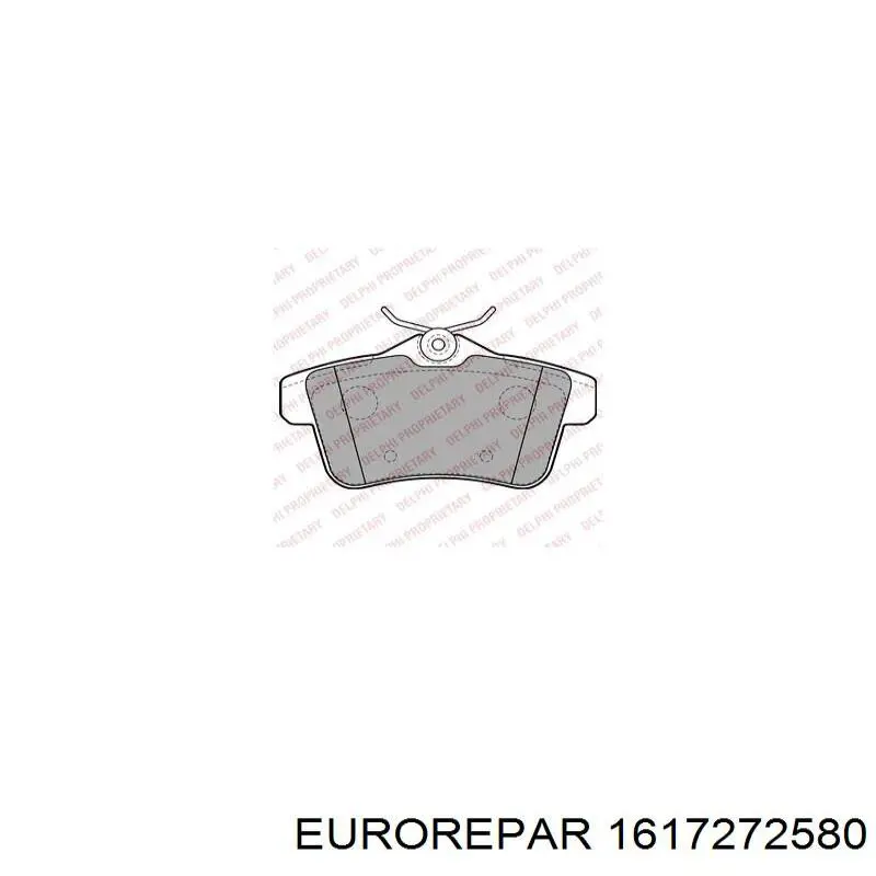 Передние тормозные колодки 1617272580 Eurorepar