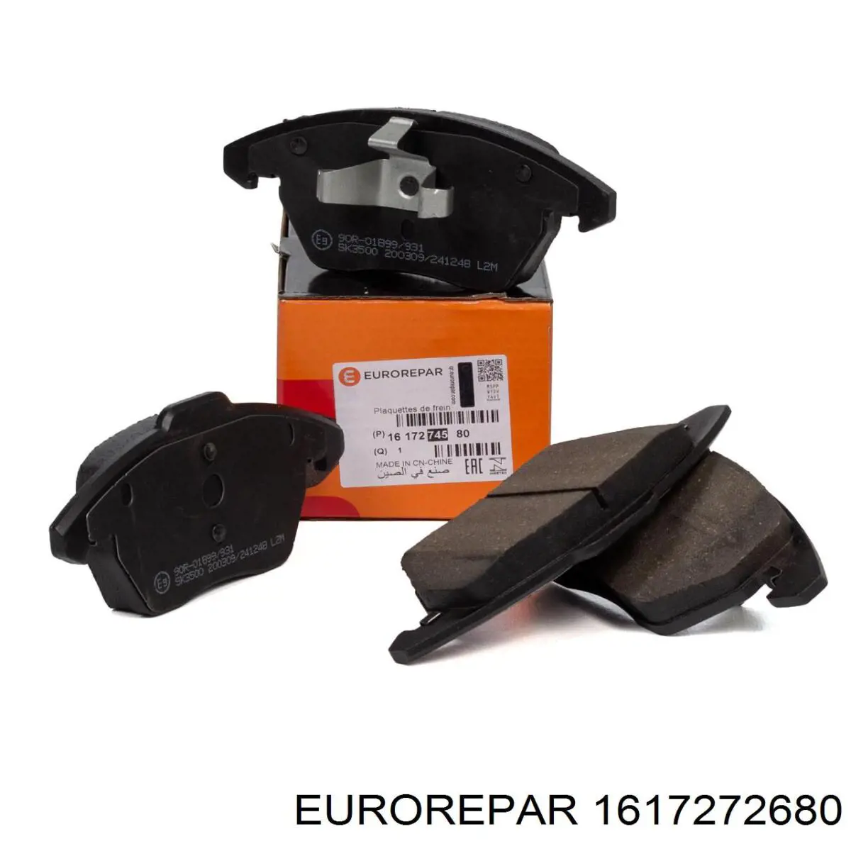 1617272680 Eurorepar колодки тормозные задние дисковые