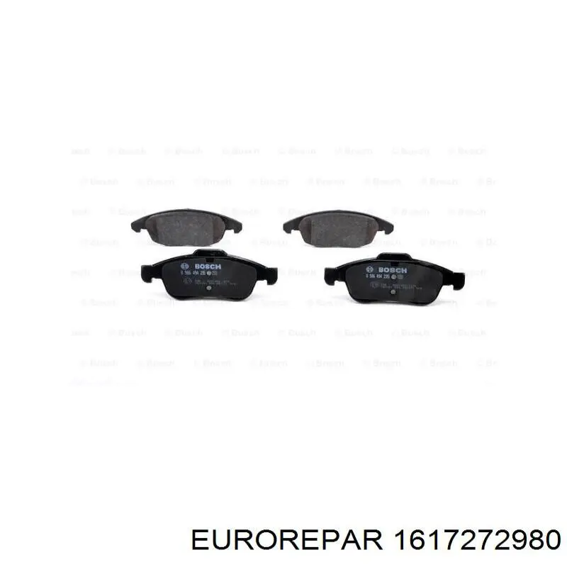 Передние тормозные колодки 1617272980 Eurorepar