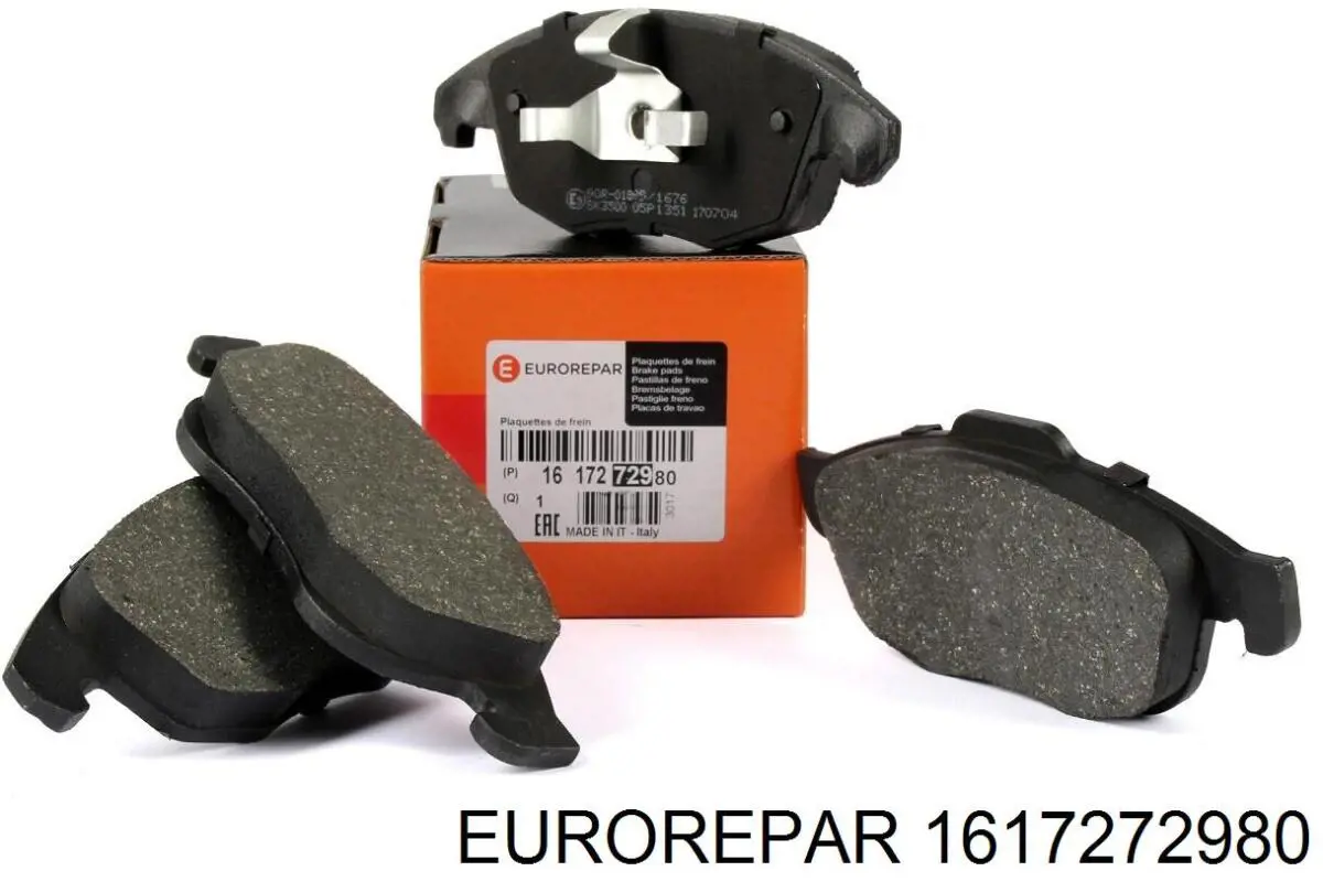 1617272980 Eurorepar колодки тормозные передние дисковые