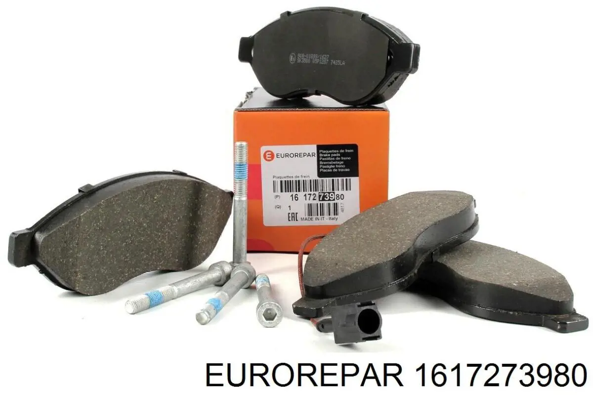 1617273980 Eurorepar колодки тормозные передние дисковые