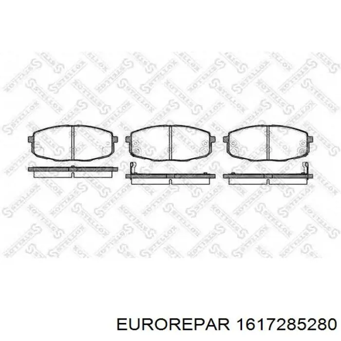 Передние тормозные колодки 1617285280 Eurorepar