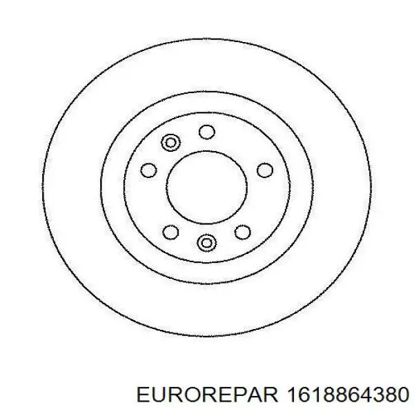 Задний дисковый тормоз Eurorepar 1618864380