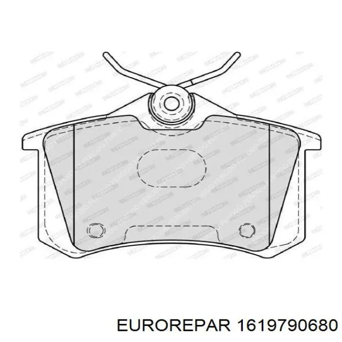 1619790680 Eurorepar Колодки тормозные дисковые комплект