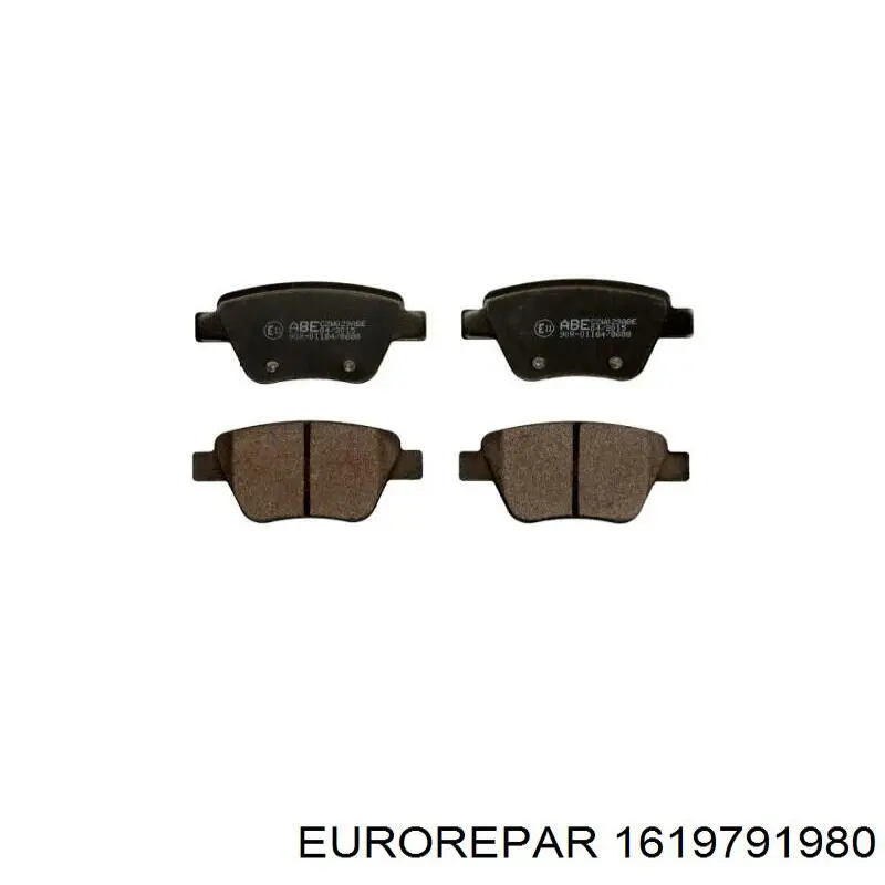 Колодки дисковые  Eurorepar 1619791980 цена, от 13.95 USD