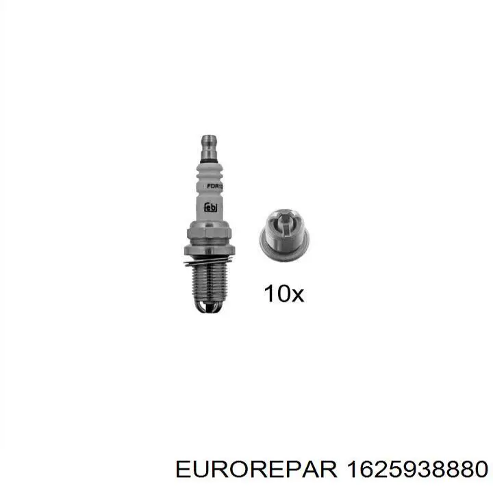 Свеча зажигания Eurorepar 1625938880 цена, от 3.19 USD