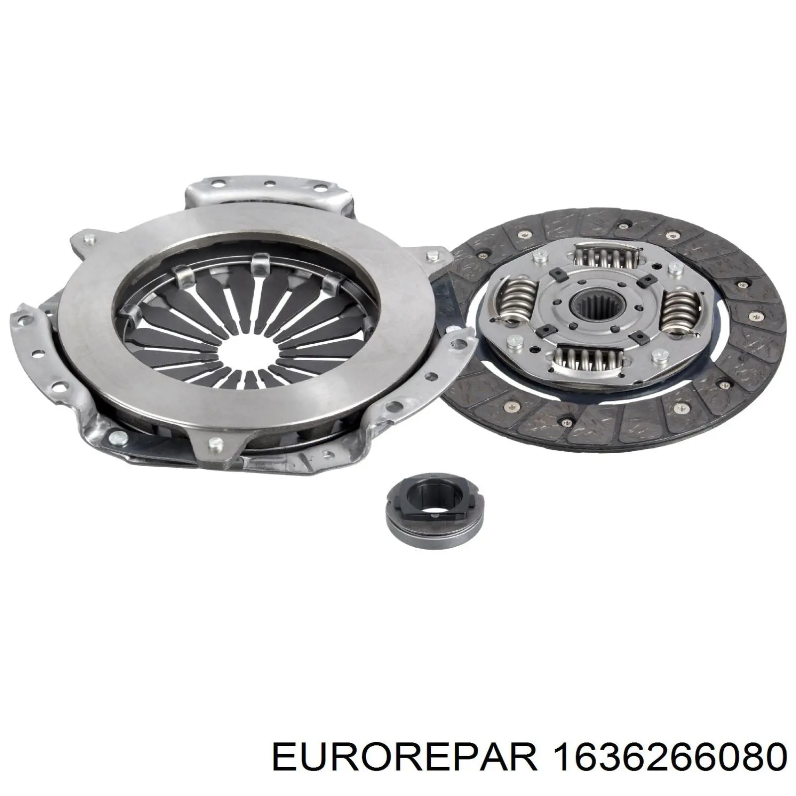 Комплект сцепления (3 части) Eurorepar 1636266080 цена, от 64.32 USD