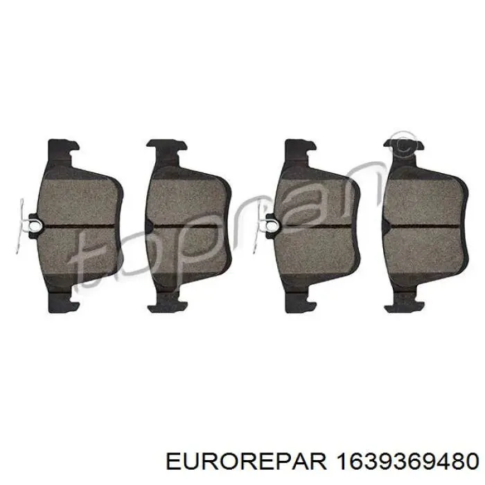 Колодки дисковые  Eurorepar 1639369480 цена, от 22.56 USD