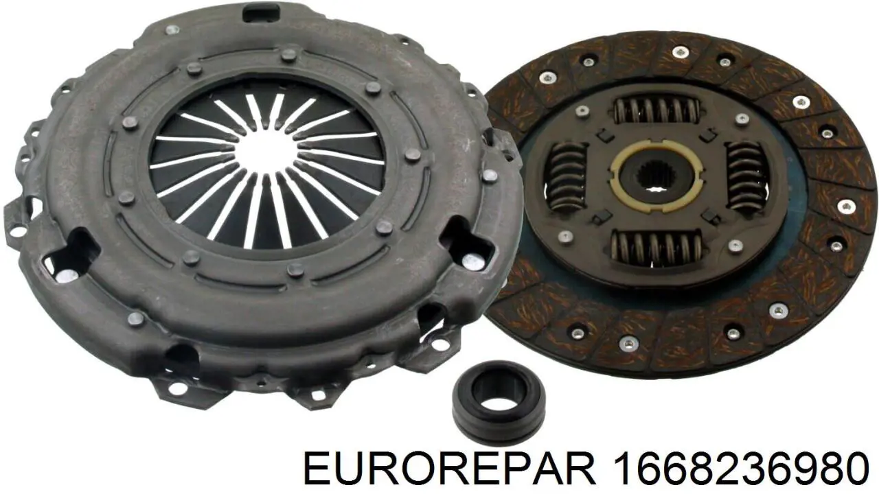 Комплект сцепления (3 части) Eurorepar 1668236980 цена, от 116.09 USD