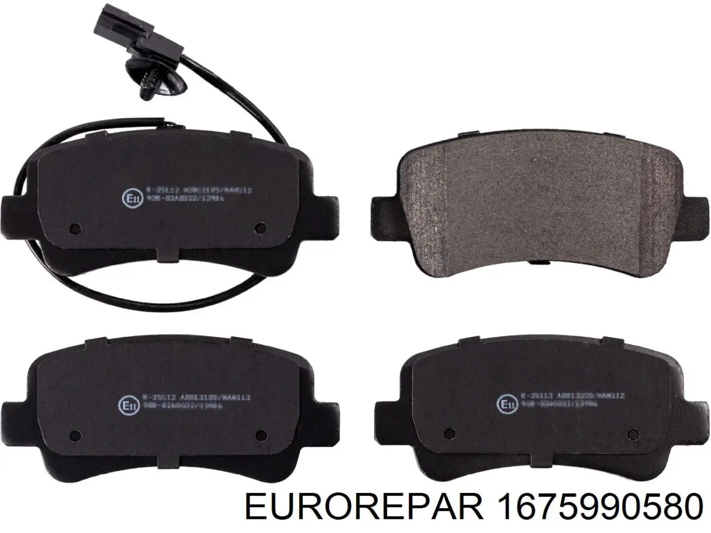 1675990580 Eurorepar Колодки тормозные дисковые комплект