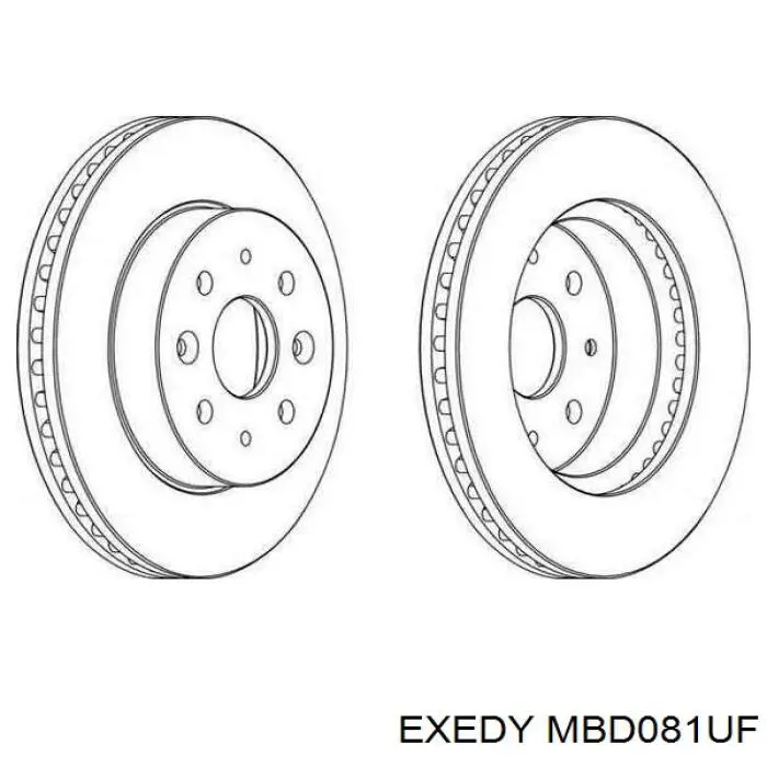 Диск сцепления MBD081UF Exedy