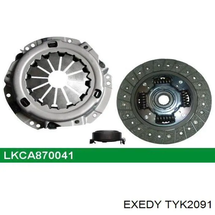 Комплект сцепления (3 части) Exedy TYK2091 цена, от 93.44 USD