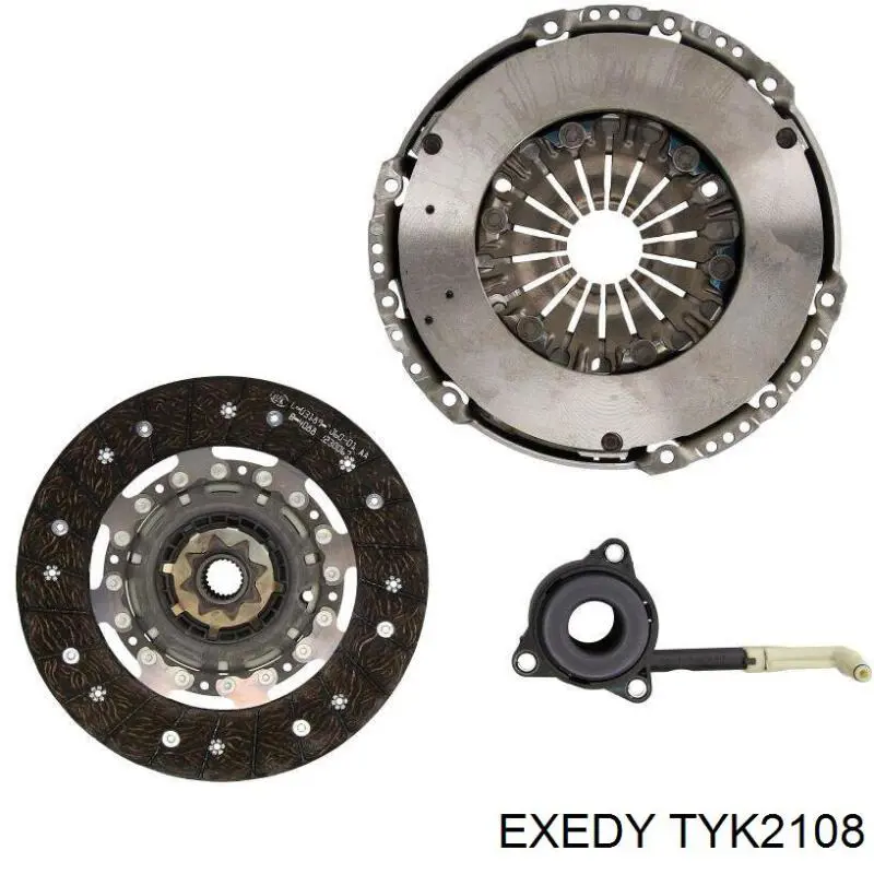 Комплект сцепления (3 части) Exedy TYK2108 цена, от 188.18 USD