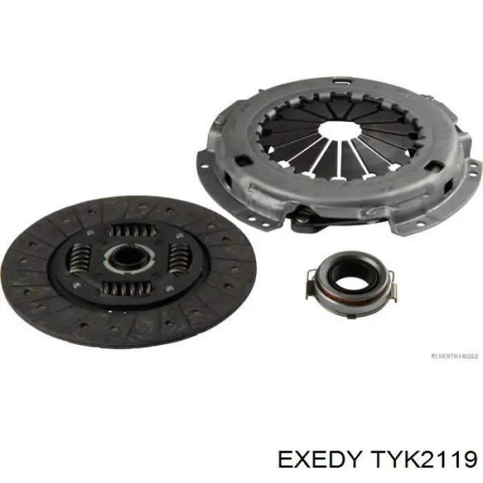 Комплект сцепления (3 части) Exedy TYK2119 цена, от 157.93 USD