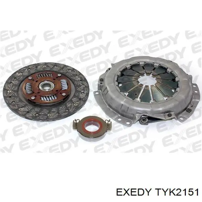 Комплект сцепления (3 части) Exedy TYK2151 цена, от 80.89 USD