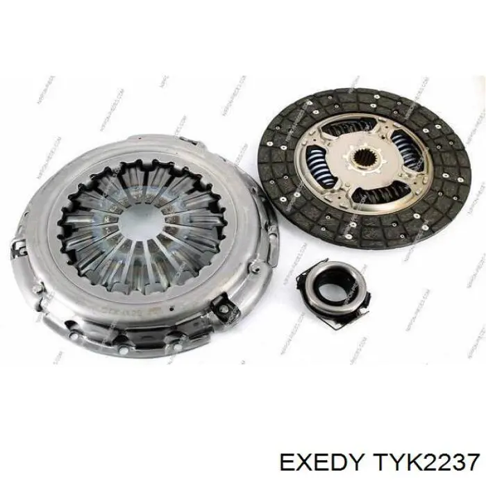 Комплект сцепления (3 части) Exedy TYK2237 цена, от 183.33 USD