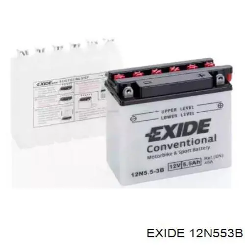 Аккумулятор Exide 5.5 А/ч 12 В B00 12N553B