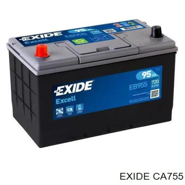 Купить Exide Емкость 75А/ч CA755