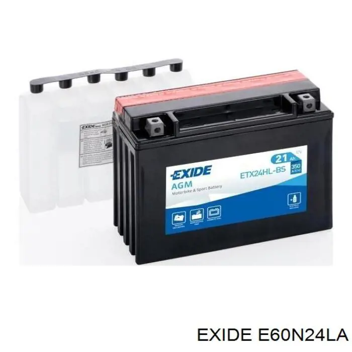 Купить E60N24LA Exide Батарея аккумуляторная