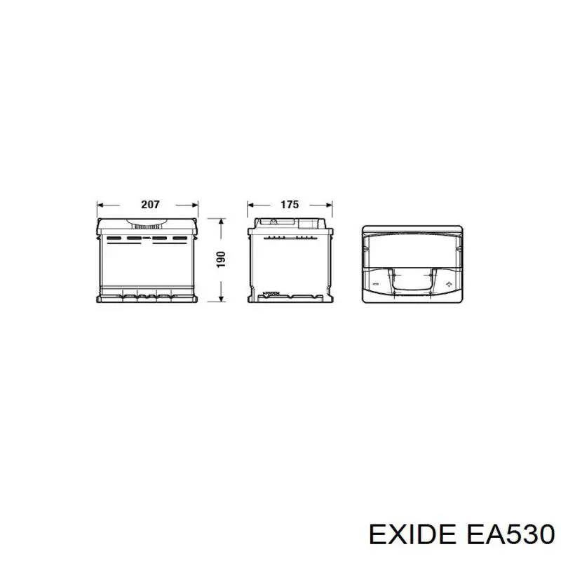 АКБ Exide EA530