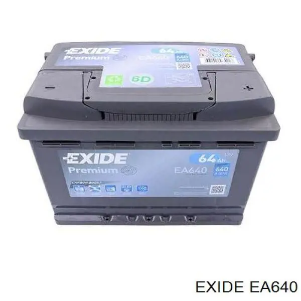 ▷ EXIDE EA640 Аккумуляторная батарея - (288000T060 / 288000N040
